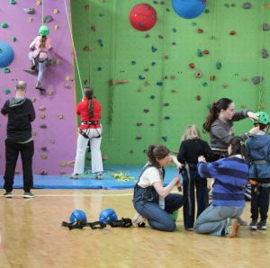 Families scaling new heights at Barretstown climbing wall